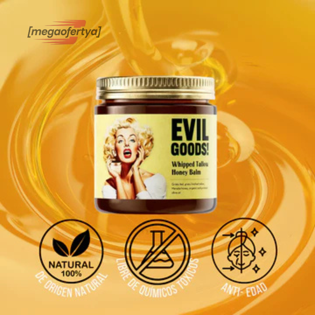 BÁLSAMO SEBO DE RES: EVIL GOOD -Nutre, Hidrata, Repara la Piel,Reduce Líneas Finas(4oz)